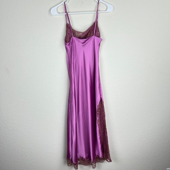 Victoria's Secret Fairy Drape Slit Satin Midi Dress - Picture 2 of 8